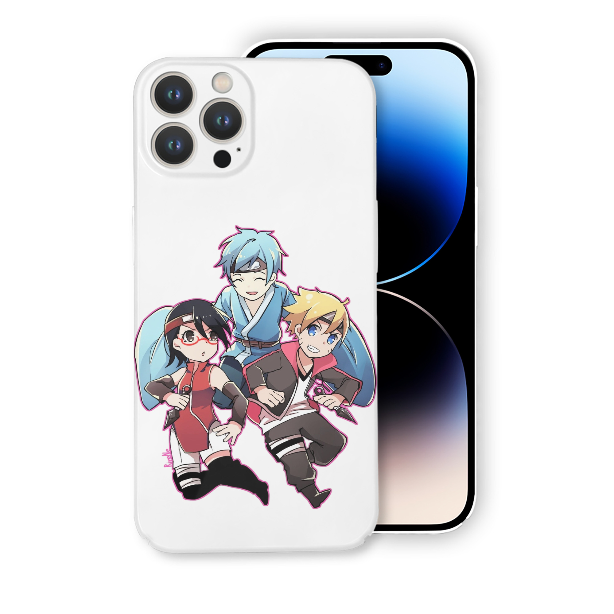 （画像用） NARUTO -ナルト- うちは サラダ Uchiha Sarada 【iPhone 14シリーズ対応】ハードケース